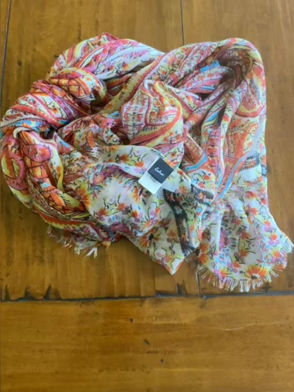 ECHO 80”x23” scarf. Incredibly soft and lightweight. Awesome wardrobe addition!